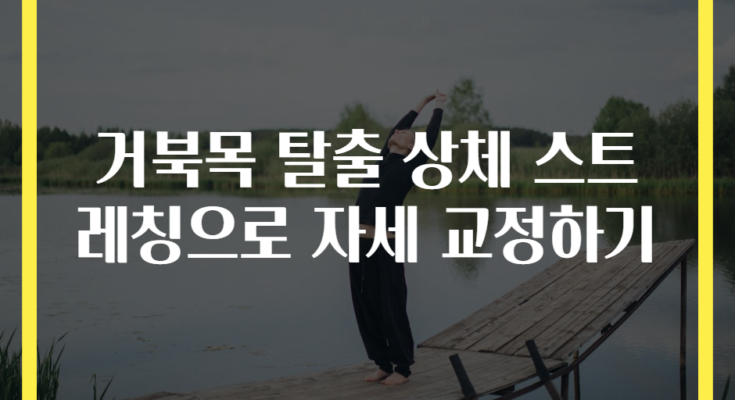 거북목 탈출 상체 스트레칭으로 자세 교정하기