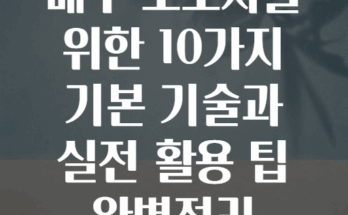 배구 초보자를 위한 10가지 기본 기술과 실전 활용 팁 완벽정리